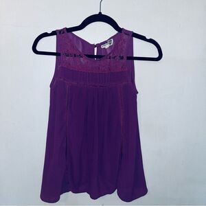 Purple Sleeveless Blouse Size XS